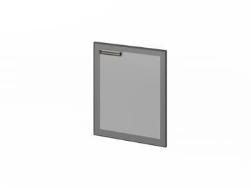 Кабинет руководителя Festus Дверь низкая стеклянная в алюминевом профиле FB-013R Серый 560x20x670