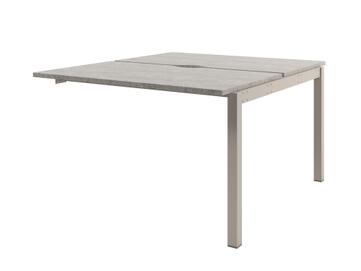 Офисная мебель Solution Стол-тандем на металлокаркасе, средняя секция D-402 Бетон Чефалу/Кашемир 1200x1432x750