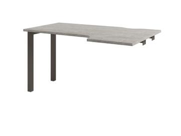 Офисная мебель Solution Стол эргономичный на металлокаркасе средняя секция D-512 правый Бетон Чефалу/Трюфель 1400x880x750