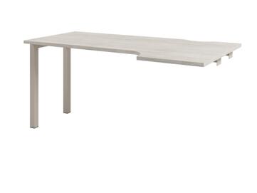 Офисная мебель Solution Стол эргономичный на металлокаркасе средняя секция D-522 правый Акация Морава/Кашемир 1600x880x750
