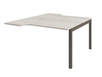 Офисная мебель Solution Стол-тандем на металлокаркасе средняя секция D-612 Акация Морава/Трюфель 1400x1792x750