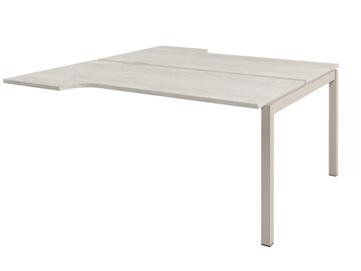 Офисная мебель Solution Стол-тандем на металлокаркасе средняя секция D-622 Акация Морава/Кашемир 1600x1792x750