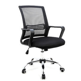 Офисное кресло AL 776 Ткань черная/Сетка черная