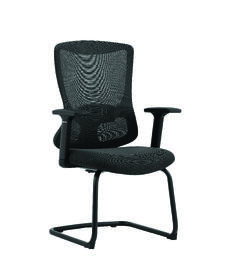 Конференц-кресло AL 850 V Ткань черная/Сетка черная