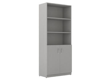 Офисная мебель Simple Шкаф полуоткрытый SR-5W.5 Серый 770х375х1817
