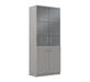 Офисная мебель Simple Шкаф комбинированный со стеклом SR-5W.2 Серый 770х375х1817
