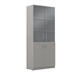 Офисная мебель Simple Шкаф комбинированный со стеклом SR-5W.2 Серый 770х375х1817