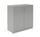 Офисная мебель Simple Шкаф широкий низкий с дверями SR-2W.1 Серый 770х375х790