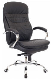 Кресло руководителя Valencia M (EC-330 Leather Black) Кожа Черная
