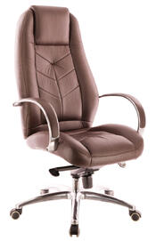 Кресло руководителя Drift Lux M (EC-331-1 PU Brown) Экокожа Коричневая