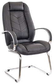 Конференц-кресло Drift Lux CF (EC-331-2 CF PU Black) Экокожа Черная