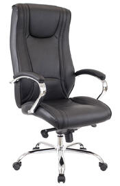 Кресло руководителя King M (EC-370 Leather Black) Кожа Черная