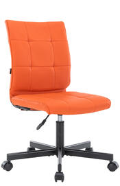 Офисное кресло EP-300 (EP 300 PU Orange) Экокожа Оранжевая