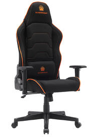 Геймерское кресло Panther (EP Panther Fabric Orange/Black) Ткань Черная с Оранжевая вышивкая
