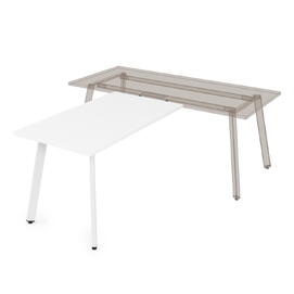 Офисная мебель Arredo Брифинг-приставка 10БП.108 Белый премиум/Белый 1000х800х750
