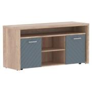 Кабинет руководителя Torr-LUX Тумба с фригобаром TLTF-3D Дуб Каньон/Серо-голубой 1640x550x800