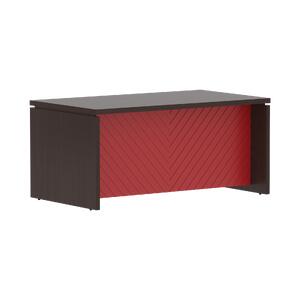 Кабинет руководителя Torr-LUX Стол прямой TLST 169H Дуб Бофорд/Красный 1600x900x750