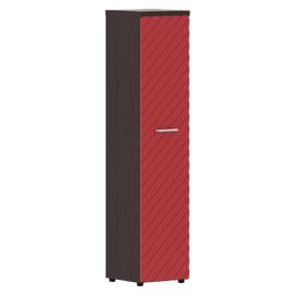 Кабинет руководителя Torr-LUX Шкаф колонка с глухой дверью и топом левая TLHC 42.1(L) Венге Магия/Красный 435x452x1958