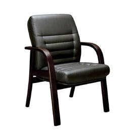 Конференц-кресло Myra D (MYR18540021) Кожа черная/задняя часть спинки искус. кожа черная 510x500x920