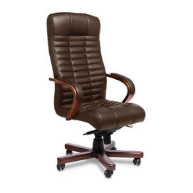 Кресло руководителя Atlant A Кожа коричневая 1120x520x690