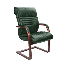 Конференц-кресло Basel С Кожа зеленая 1120x520x690