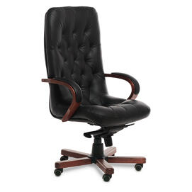 Кресло руководителя Premier A Кожа черная 1120x520x690