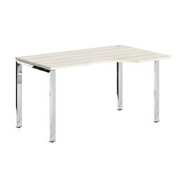 Офисная мебель Xten Gloss Стол эргономичный XGCET 149.1(R) Сосна Эдмонт/Нержавейка полированная 1400x900x750