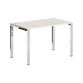 Офисная мебель Xten Gloss Стол прямой XGST 127.1 Сосна Эдмонт/Нержавейка полированная 1200x700x750