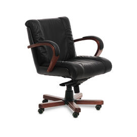 Конференц-кресло Master B Кожа черная 710x800x