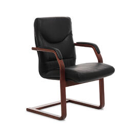 Конференц-кресло Swing C Кожа черная 620x800x950