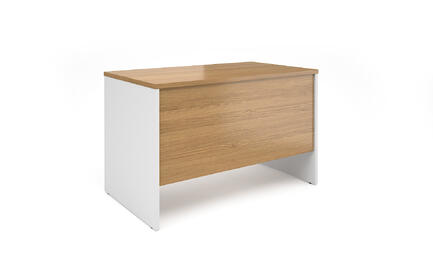 Офисная мебель Alba Cтол рабочий прямой AL-1.0 Дуб Сантана/Белый 1180x680x750