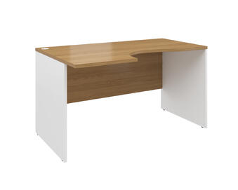 Офисная мебель Alba Cтол эргономичный правый AL-1.4R Дуб Сантана/Белый 1380x880x750