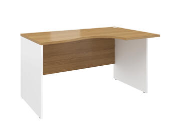Офисная мебель Alba Cтол эргономичный левый AL-1.4L Дуб Сантана/Белый 1380x880x750
