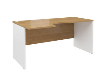 Офисная мебель Alba Cтол эргономичный правый AL-1.5R Дуб Сантана/Белый 1580x880x750