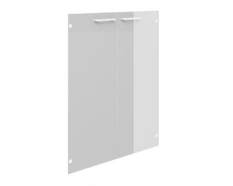 Офисная мебель Alba Двери средние стеклянные (без фурнитуры) AL-4.3 Прозрачное стекло 790x4x1063