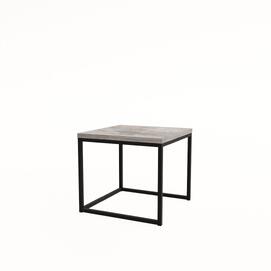 Стол журнальный квадратный большой BIG LOGIC Basalt/Черный 500x500x450