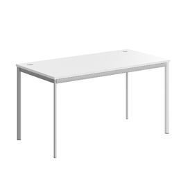 Офисная мебель Имаго-С Стол прямой СП-3S Белый/Алюминий 1400х720х755