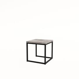 Стол журнальный квадратный маленький SMALL LOGIC Basalt/Черный 400x400x400