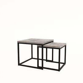 Комплект журнальных столов SET LOGIC Basalt/Черный 900x900x450