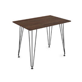Стол обеденный прямоугольный DELTA Брауни/Черный 900x600x731