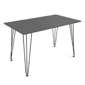 Стол обеденный прямоугольный DELTA NEW graphit/Черный 1200x700x731