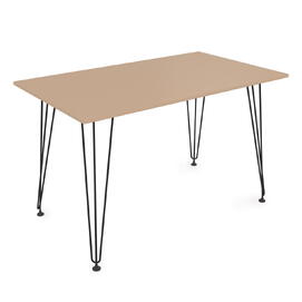 Стол обеденный прямоугольный DELTA NEW mokko/Черный 1200x700x731