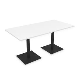 Стол обеденный прямоугольный EXTEND-120 Белый/Черный 1200x800x740
