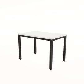 Стол обеденный прямоугольный LANCH Белый/Черный 1100x700x740