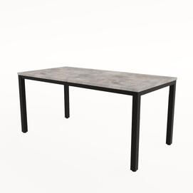 Стол обеденный прямоугольный LANCH Basalt/Черный 1600x800x740