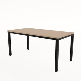 Стол обеденный прямоугольный LANCH NEW mokko/Черный 1600x800x740