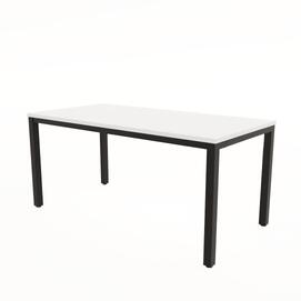 Стол обеденный прямоугольный LANCH Белый/Черный 1600x800x740