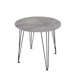 Стол обеденный круглый LIVADIA Basalt/Черный 800x800x731