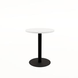 Стол обеденный круглый RADIUS Белый/Черный 600x600x740