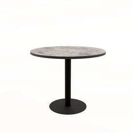 Стол обеденный круглый RADIUS Basalt/Черный 900x900x740